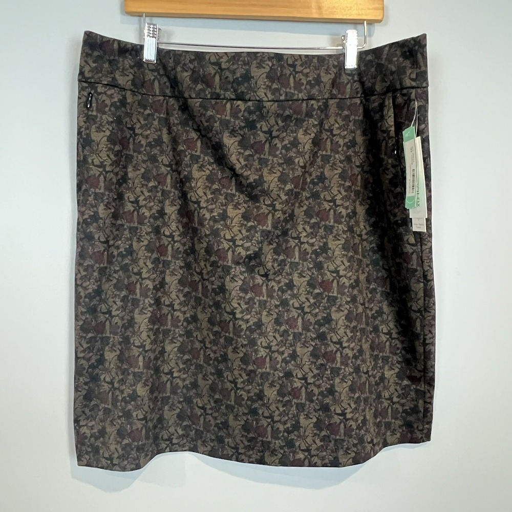 Stitch Fix Vanetta Pencil Skirt Size XXL Short Brown Print NWT by Margaret M